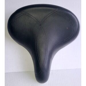 Electra Bicycle Saddle Black Wide Comfort Cruiser Bike Seat with Stitching